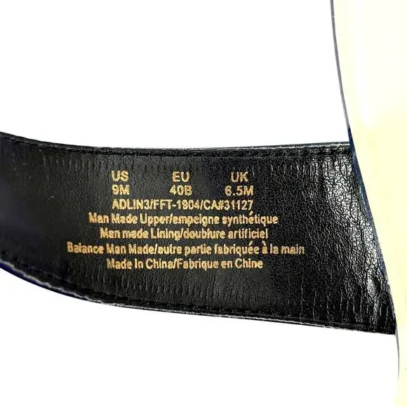 Marc NY Andrew Marc Navy Patent Heels Size 9 - Picture 5 of 7